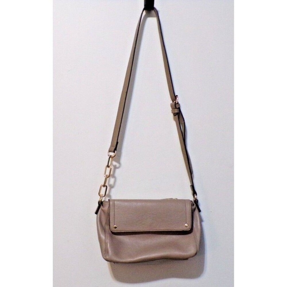 Chillx Light Brown Crossbody Gold Accents Adjustable Strap SOFT Purse‎